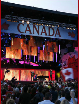 canada day 2011 ottawa. 8:00 pm O Canada