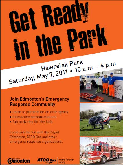 Edmonton Emergency Preparedness: Get Ready in the Park on May 7