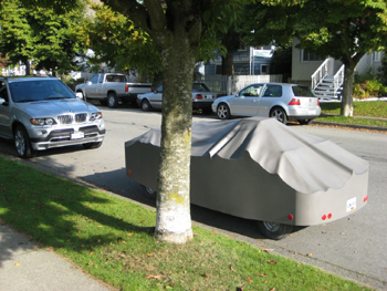 Parking as Art in Front of Your Doorsteps in Vancouver, British Columbia, Canada