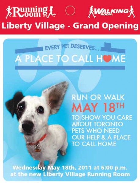 'A Place to Call Home' Fun Run/Walk Helps Toronto Adoptable Pets, May 18 