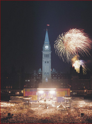 Happy Canada Day Fireworks in Ottawa