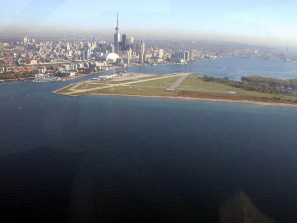 Toronto Agrees on a Pedestrian Tunnel to Billy Bishop Toronto City Airport Which is Seen Looking From the Southwest 