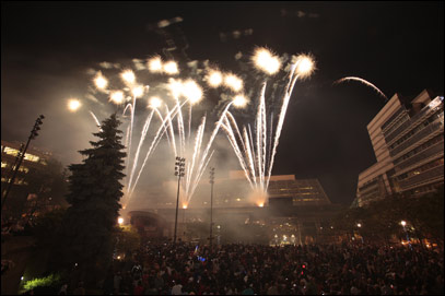 View the Fantastic Fireworks for Canada's 144th Birthday Celebration