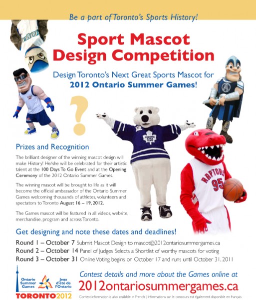 You're Invited: Celebrate 'One Year To Go' Ontario Games 2012 + Mascot Design Contest