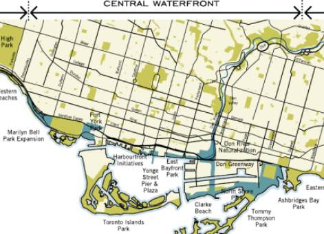 Central Waterfront Map