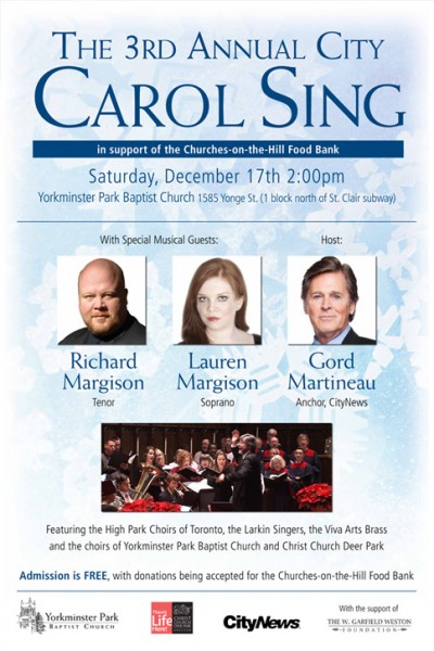 You're Invited: City Carol Sing Dec. 17, 2011