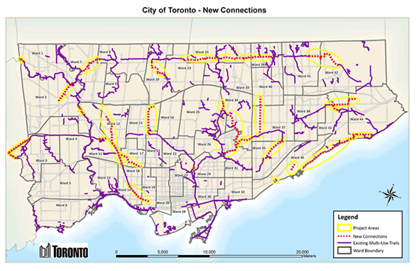 Calling Cyclists: Public Meeting on Proposed New Trail Connections in Toronto Feb. 6, 2012