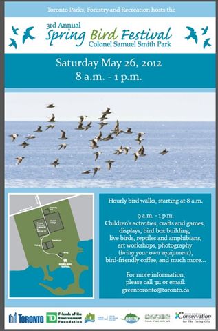 You're Invited: Spring Bird Festival in Toronto May 26, 2012