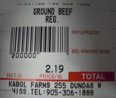 Kabul Farms - Ground beef regular / Kabul Farms - bœuf haché régulier