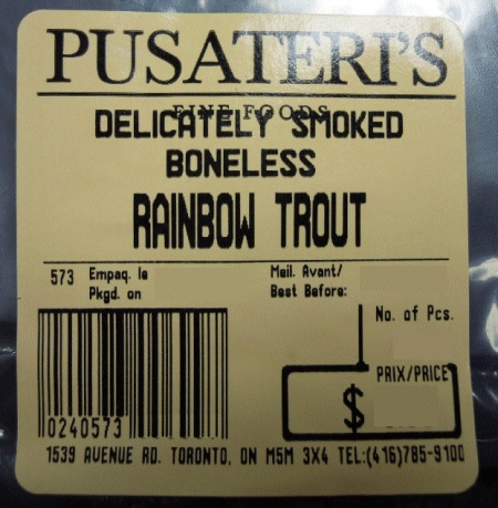 Delicately Smoked Boneless Rainbow Trout