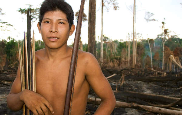 Vale’s efforts to expand the Carajás railway are one of many threats facing the Awá. © Fiona Watson/Survival
