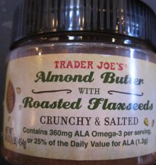  Almond Butter with Roasted Flaxseeds, Crunchy & Salted