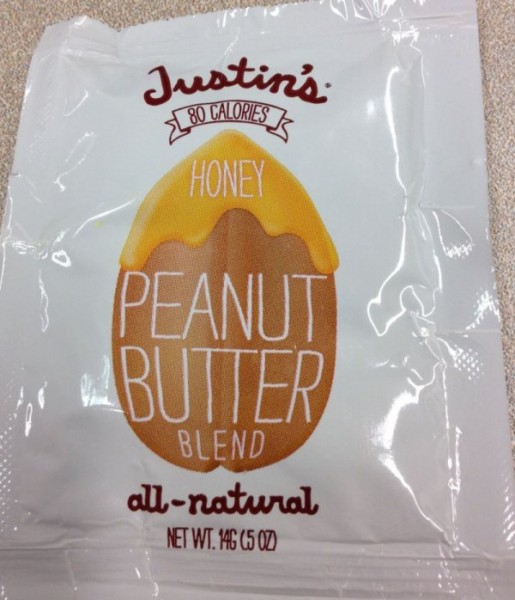 Justin's brand Honey Peanut Butter Blend - front / Justin's brand « Honey Peanut Butter Blend » - avant