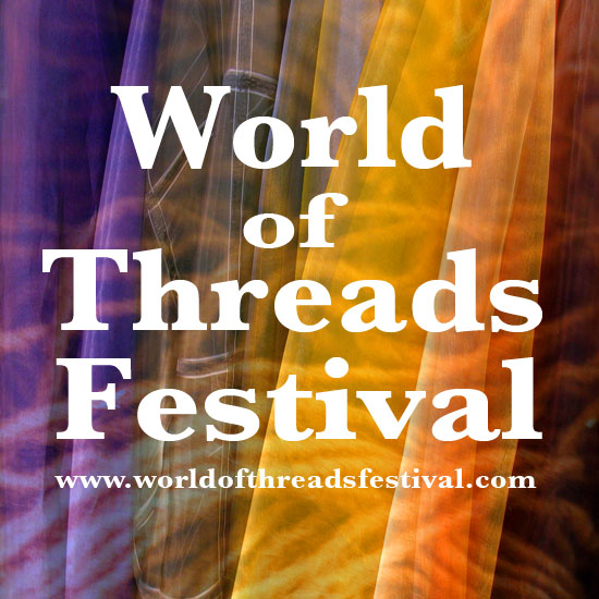 World of Threads Festival Logo: Gareth Bate Design