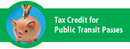 Canada Revenue Agency's image: tax credit for transit passes
