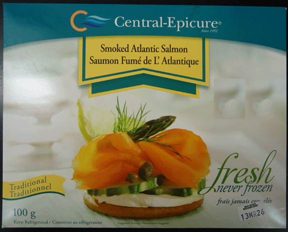 CFIA / l’ACIA: Central-Epicure brand Smoked Atlantic Salmon / saumon fumé de l’Atlantique de marque Central-Epicure