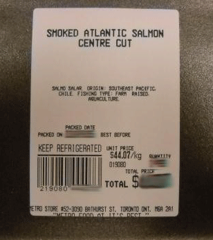 Metro - Smoked Atlantic Salmon Centre Cut