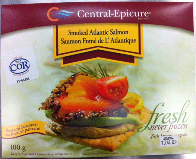 Smoked Atlantic Salmon - pastrami seasoned / Saumon fumé de l’Atlantique - assaisonné pastrami