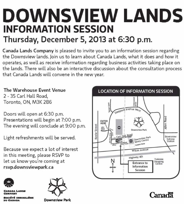 downsview land info session 2013