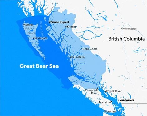 Great Bear Sea map