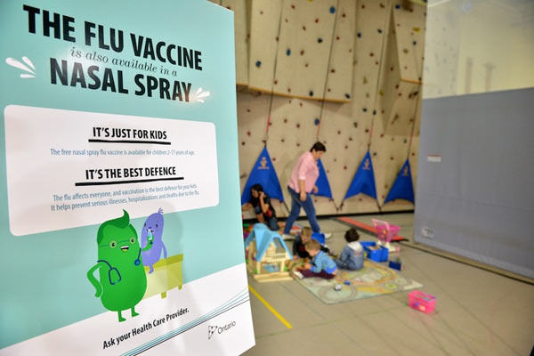 Ontario Giving Parents More Choice with Free Nasal Spray Flu Vaccine for Children: Image Courtesy of the Ministry of Health and Long-Term Care, Ontario, Canada